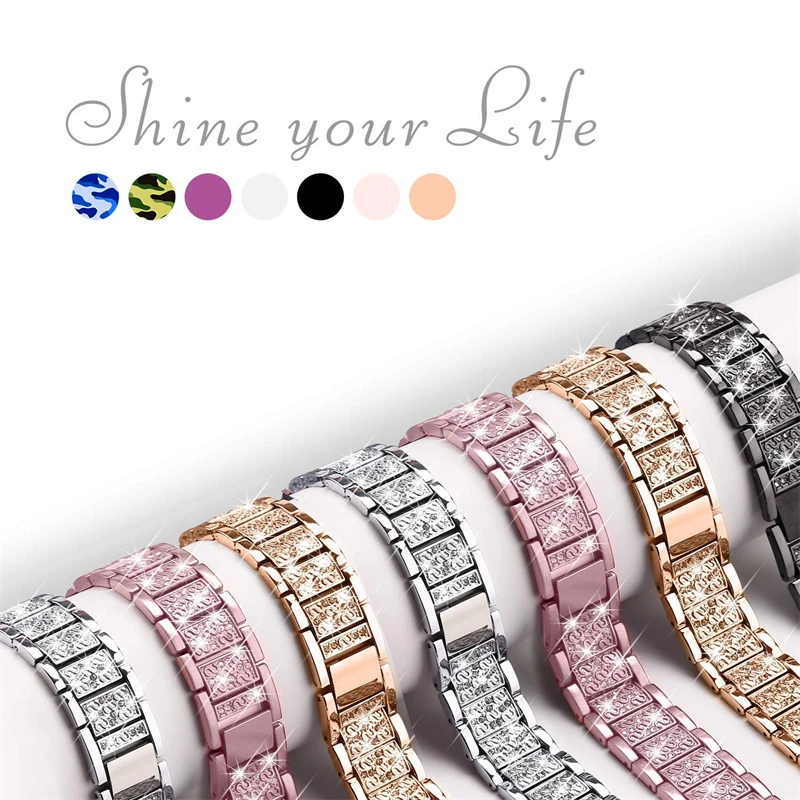 Elegant Diamond Band Bracelet - Premium Watch Strap