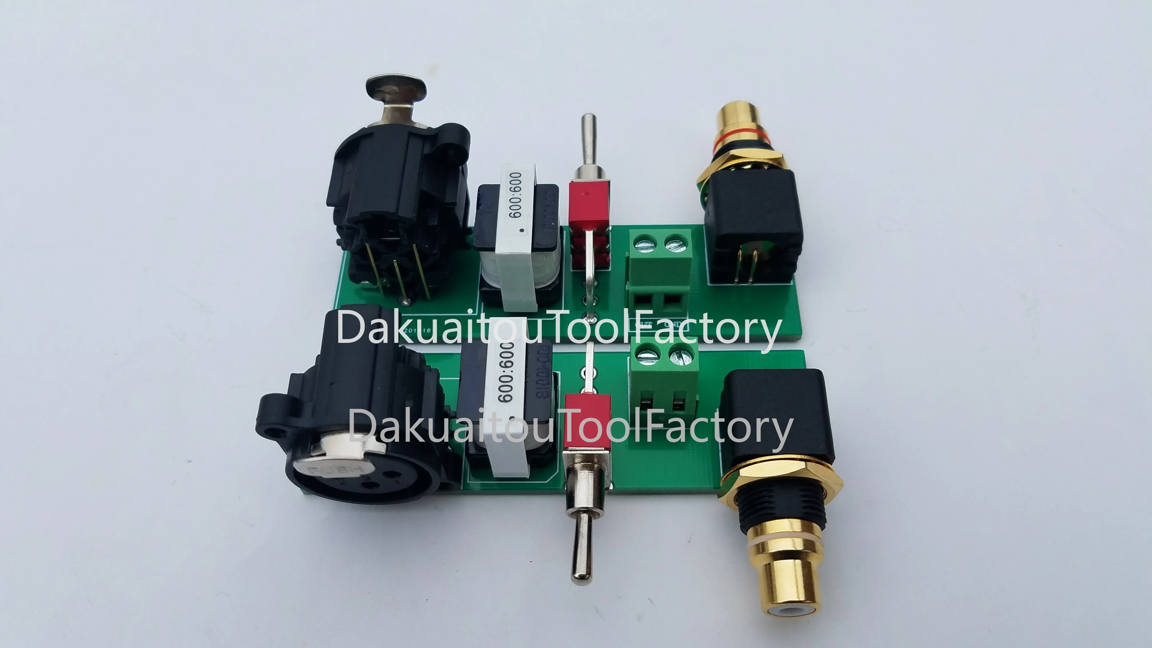 

Balanced XLR signal to unbalanced RCA single ended (passive converter board of permalloy audio transformer)