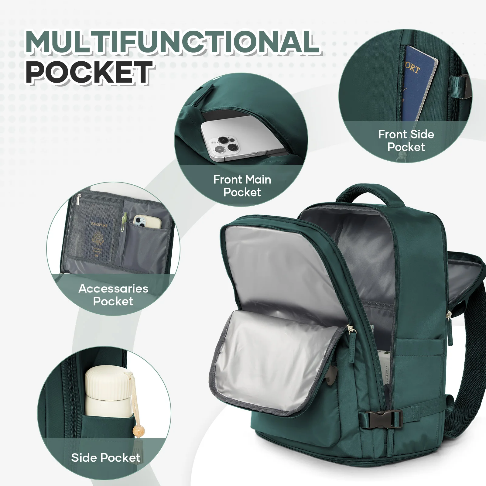 Versatile Waterproof 35L Travel Backpack - Ideal