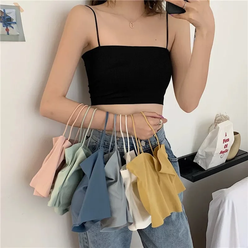 

Sexy Bras Tops Ice Silk Thin Bralette Push Up Invisible Intimates Women Seamless Underwear Wrapped Tube Crop Top Soutien Gorge