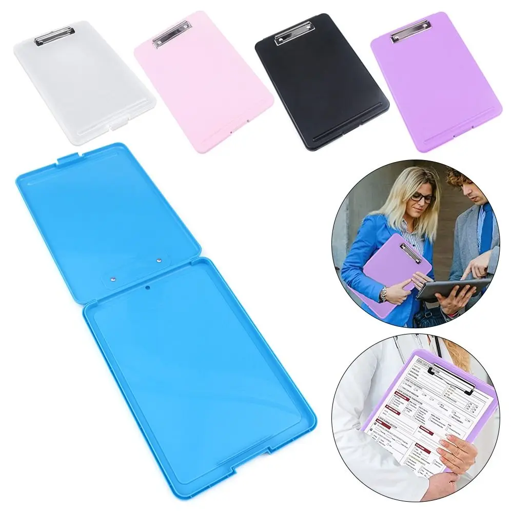 1Pc A4 A5 Wooden Clipboard Wood Clips Writing Sheet Pad Note Board Storage Folders Clips Office Restaurant Hotel Supplies