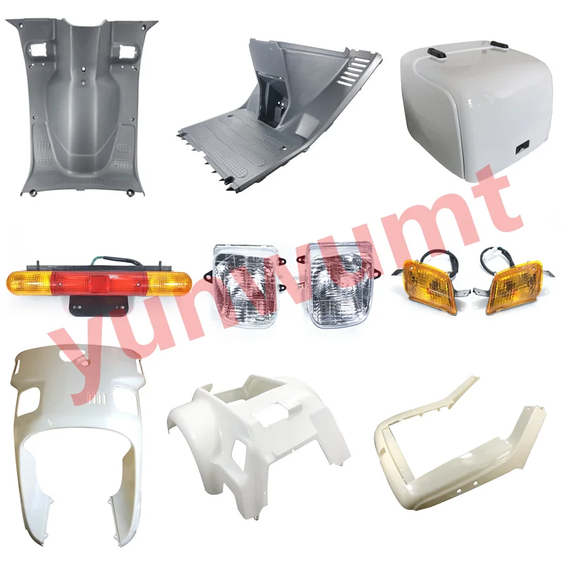 

New ABS Motorcycle Tricycle bodywork Whole Fairings Kit Fit For HONDA GYRO CANOPY TA03 Tumbler Fairing kits set white Unpainted