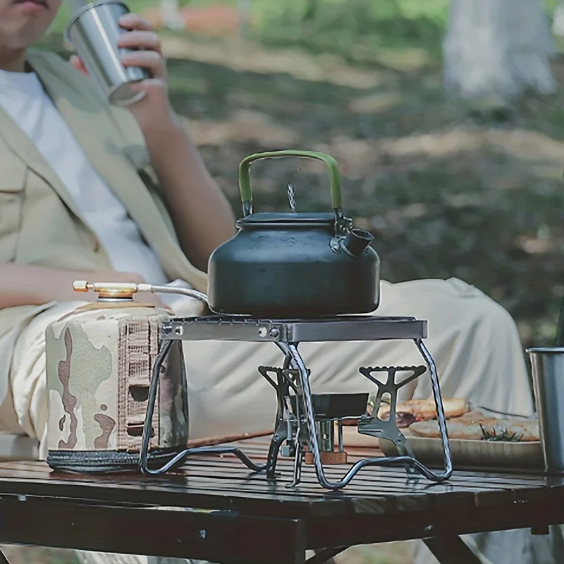 Griglia Da Campeggio Pieghevole In Acciaio Inox - Supporto Regolabile Per Fal&ograve;, Barbecue