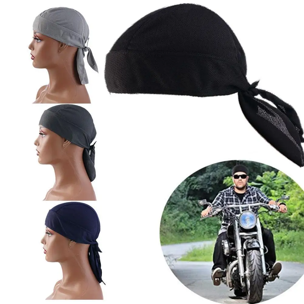 

Summer Quick-Dry Cycling Pirate Hat Road Bicycle Running Cap Sport Bike Beanie Riding Baseball Head Scarf Bandana Caps Men Women