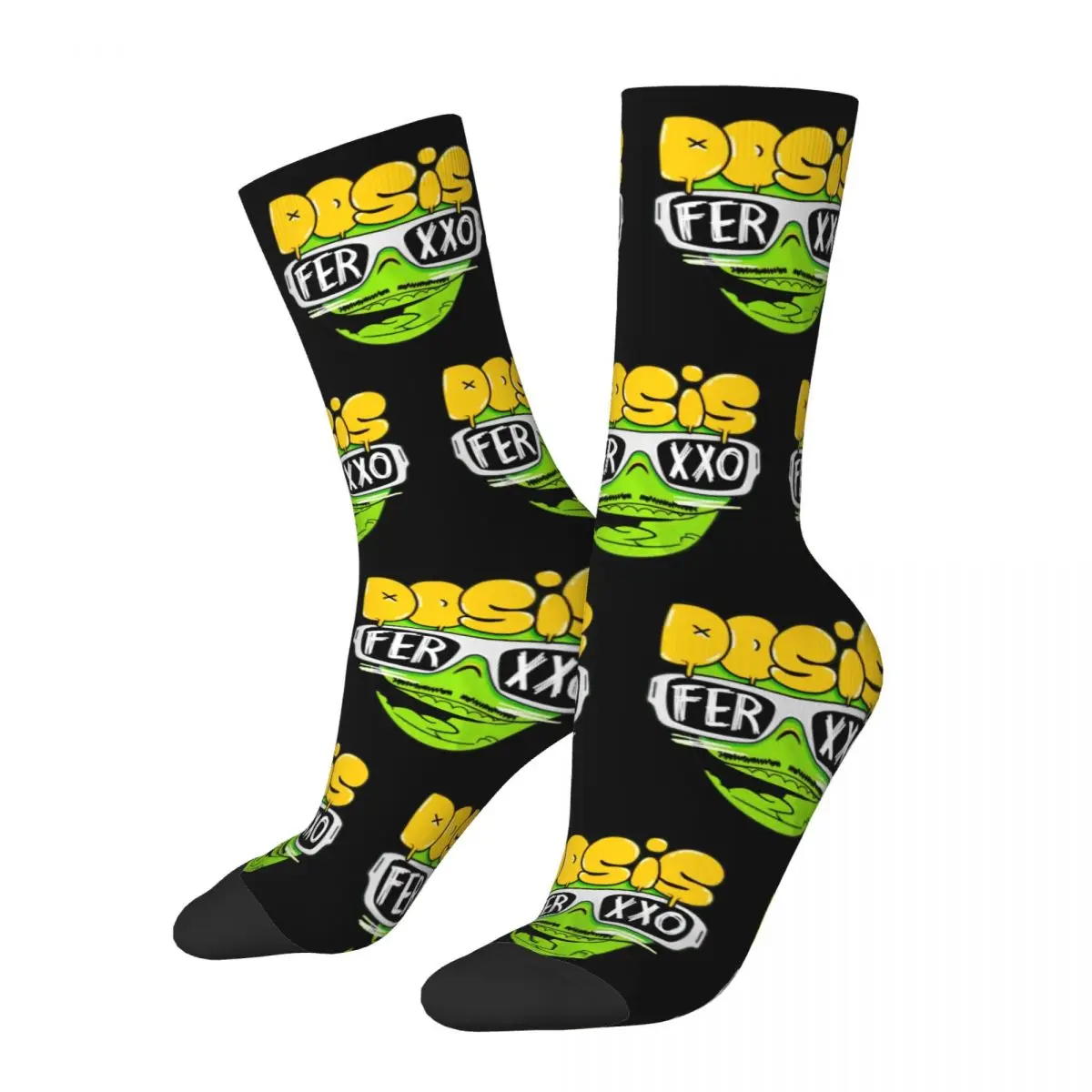 

Unisex Feid Ferxxo Dosis Del Socks Super Soft Casual Socks Novelty Merch Middle Tube Stockings Wonderful Gifts