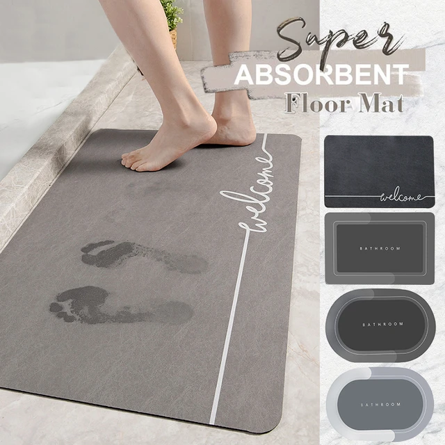 Super Absorbent Floor Mat, Super Absorbent Bathroom Mat, Super Non-slip  Coral Velvet Bathroom Mat, Door Mat Bathroom Rug Mat - AliExpress