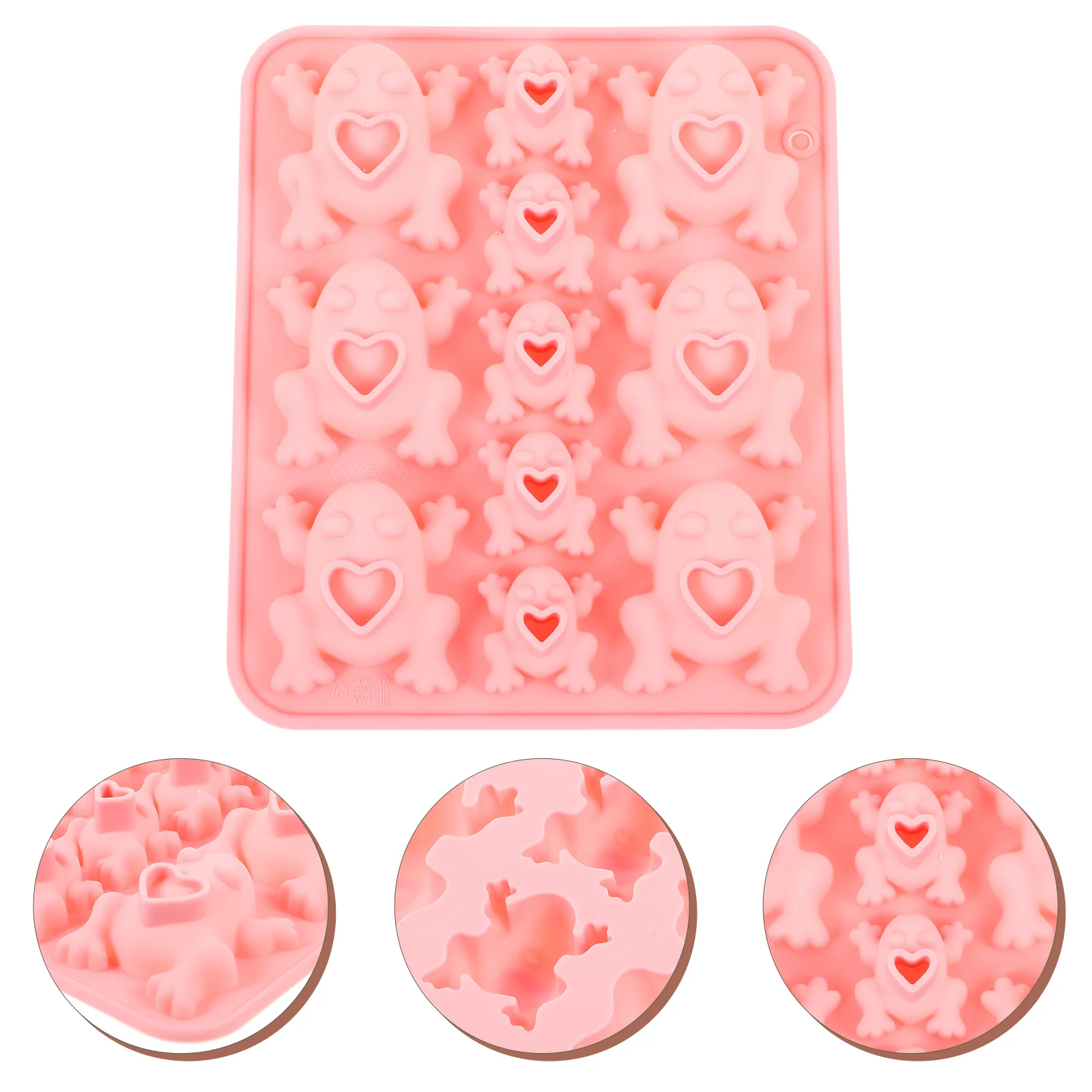 

Silicone Frog Chocolate Mold Candy Frog Shaped Mold DIY Cake Dessert Making Mold Baking Tool for Xmas Christmas Party Decoration