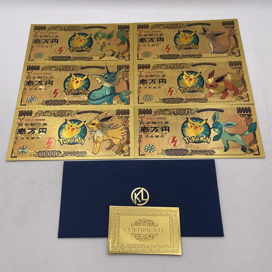 Manga3 Cute Pokect Animals Monster Popkemon Japanses Anime Gold Banknotes