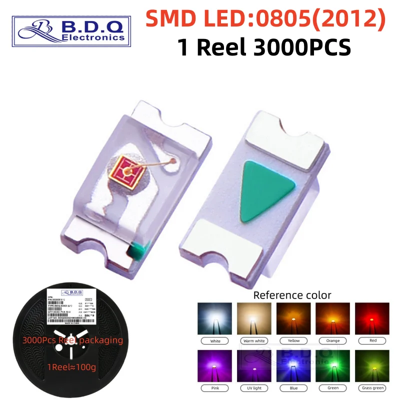 SMD LED 0805, красный
