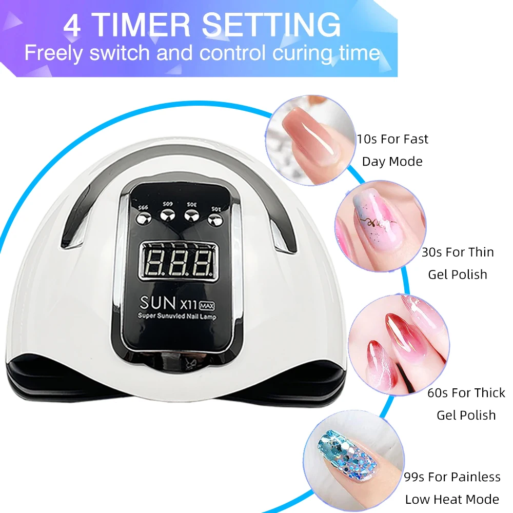 66 LED UV Lamp For Nails Gel Polish Nail Drying Lamp With Smart Sensor Gel Lamp For Manicure Machine Nail Art Salon Equipment 2