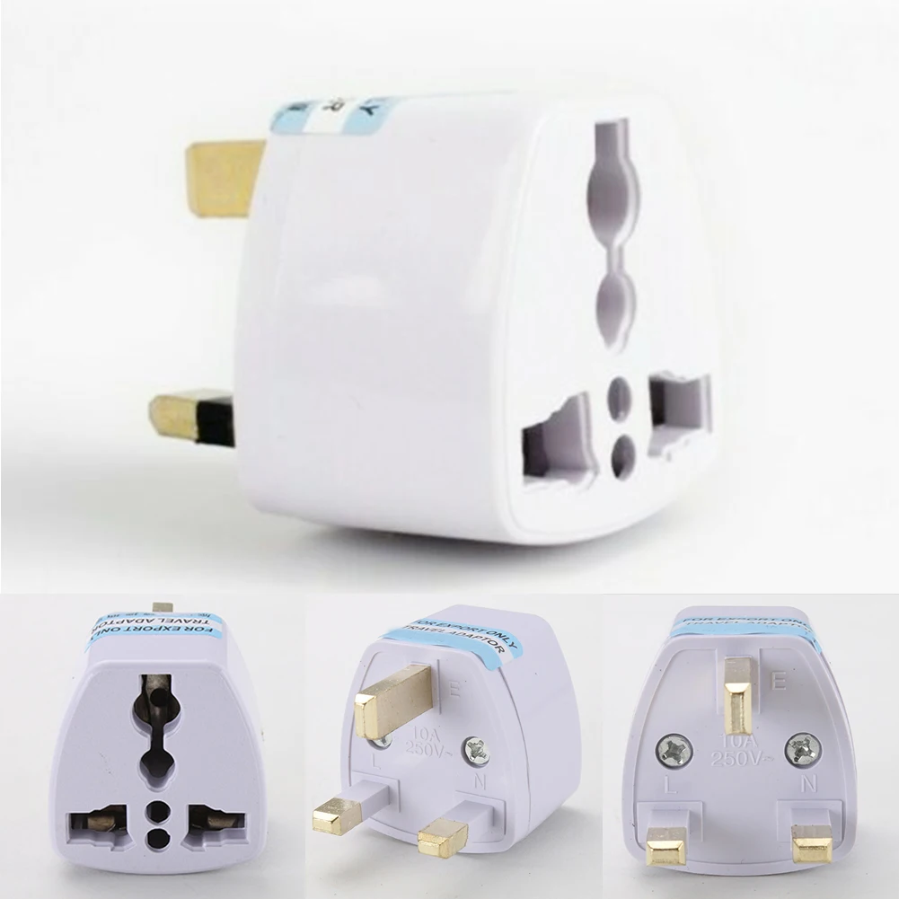 

1Pcs Universal US/UK/AU/DE/EU Plug Adapter USA To Euro Europe Travel Wall AC Power Charger Adapter Converter 2 Round Pin Socket