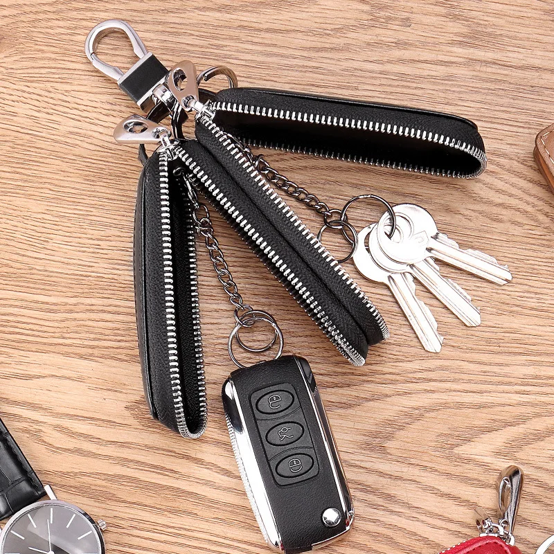 1pc Car Key Bag Multifunctional Small Key Bag Zipper Home Key