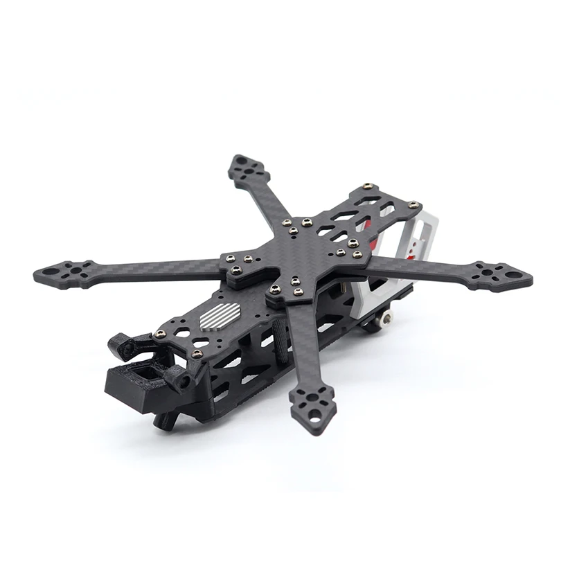 Kit cadre drone FPV CLOUD 160 3.5 pouces pour DJI O3, vue de dessus avec les emplacements de montage de la caméra.