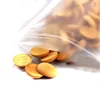 100PCS Matte Stand Up Plastic Ziplock Bag Translucent Food Grade Storage Pouch Nuts Dired Flower Frost Package Show Bags 4