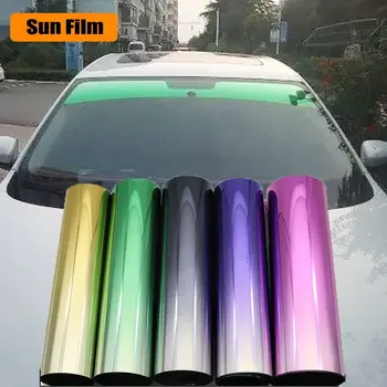 Universal Solar Window Tint Film Car Sun Shade Front Windshield Sunshade Protector Heat Insulation Color Changing Film 1