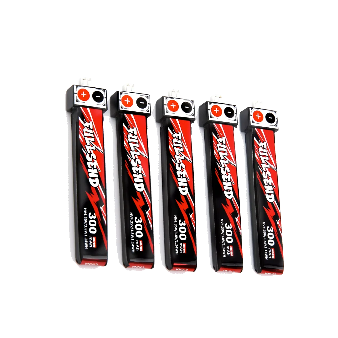 iFlight 5pcs Fullsend 1S HV 300mAh 40C Lipo Battery with JST-PH2.0 Charge Plug for Alpha A65 Tiny Whoop drone part 7
