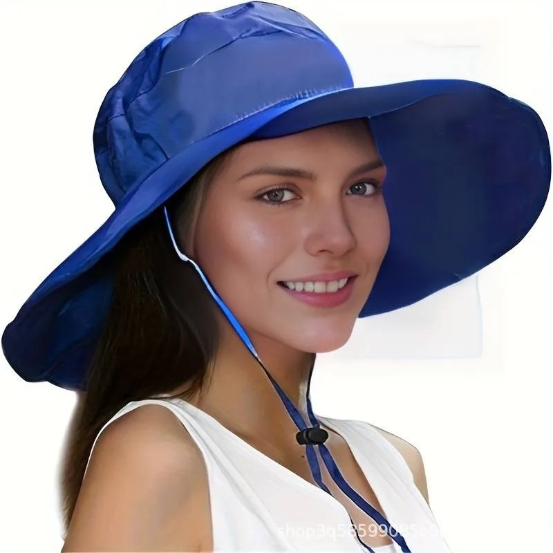 Outdoor Sunshade Fisherman Hat Sun Protection Travel Mountaineering Hat Large Brim Rain