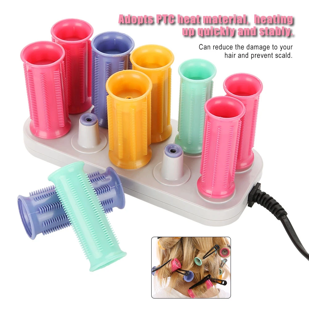 Electric Heated Curler Electric Roll Hair Tube Professional Heated Roller Curling Roll Hair Tube Styling Tools
