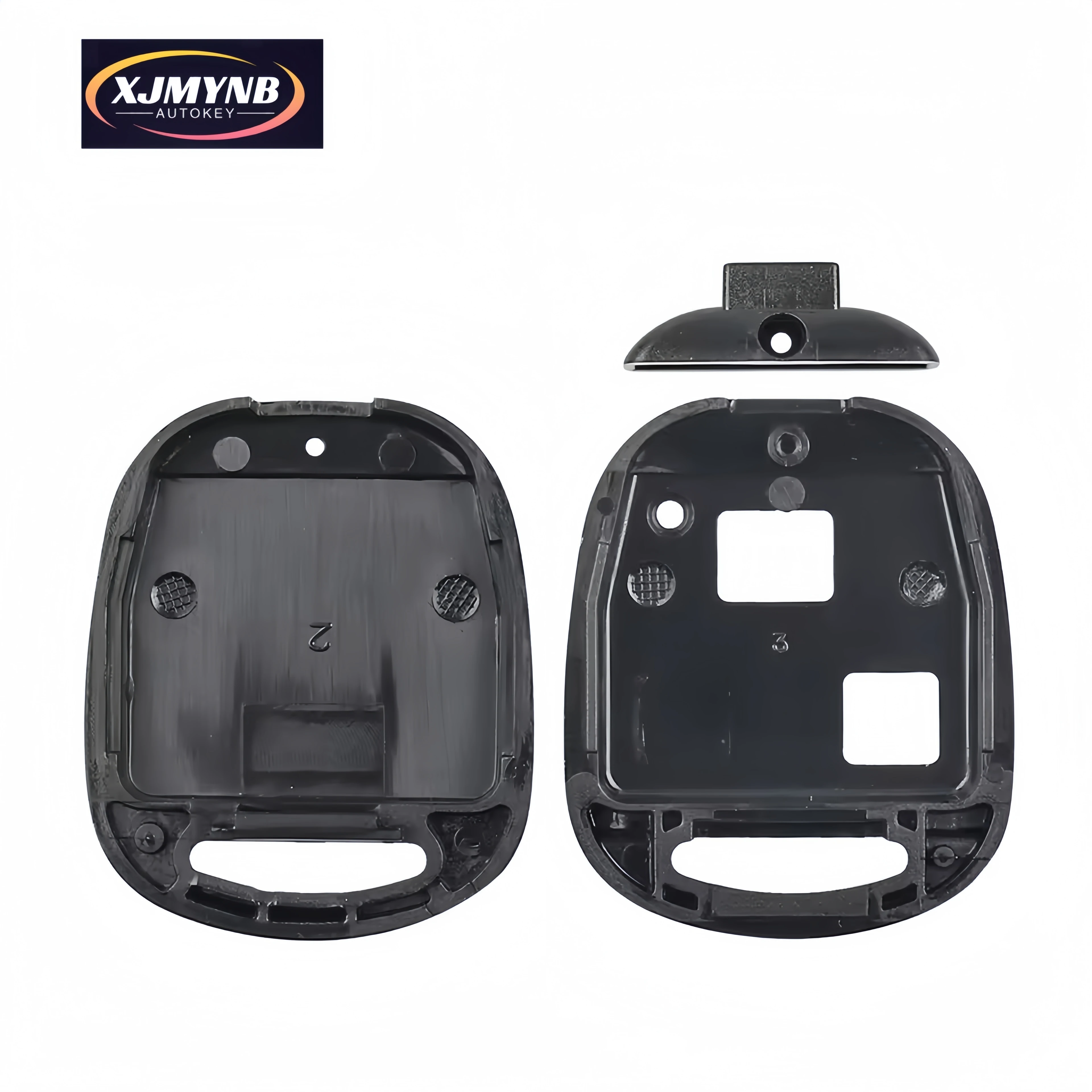 Premium 2-Button Remote Key Case Cover with Rubber Pad