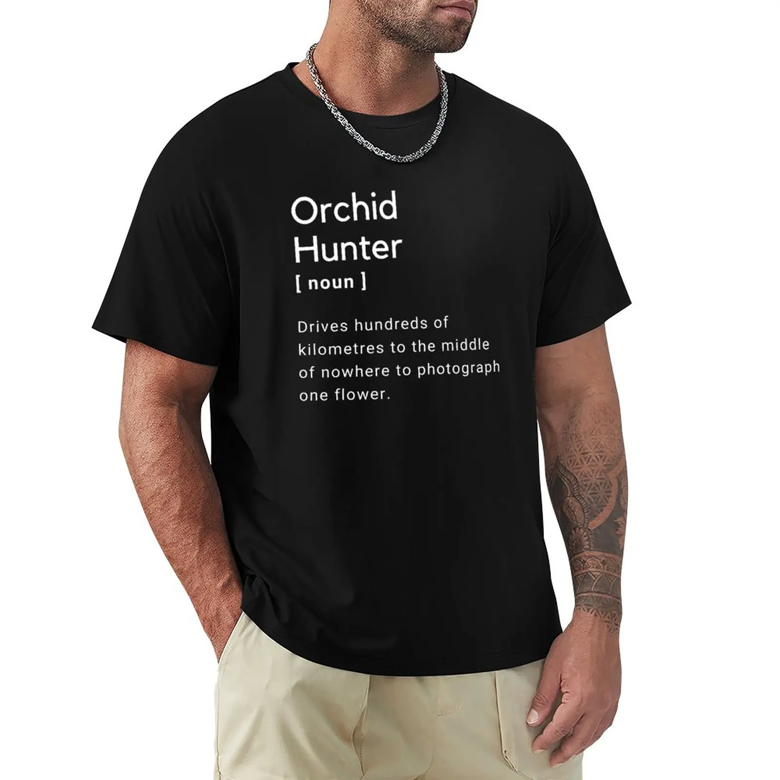 

Orchid Hunter Definition T-Shirt cute clothes plus size tops quick-drying mens champion t shirts