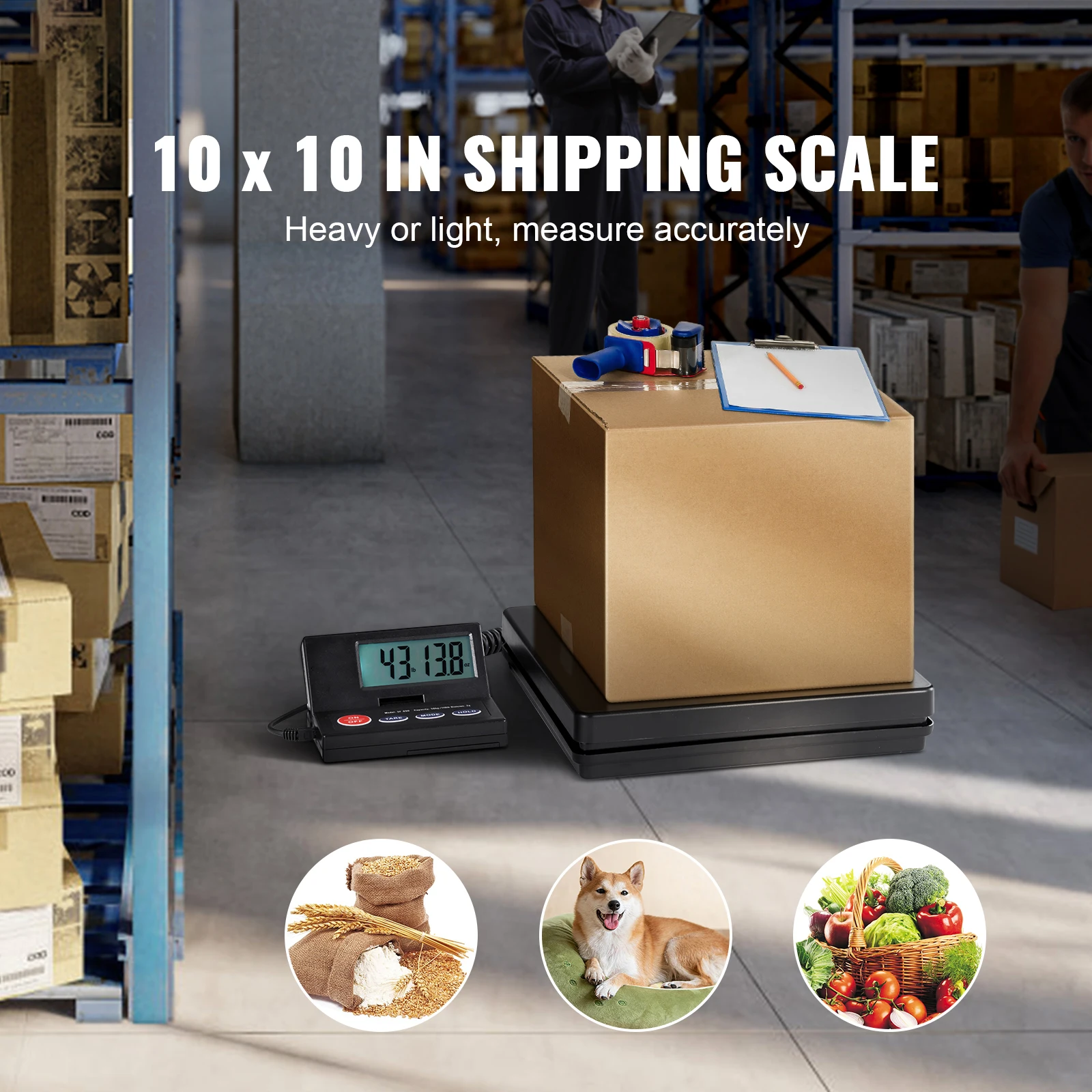 Digital Postal Shipping Scale with Foldable LCD Screen