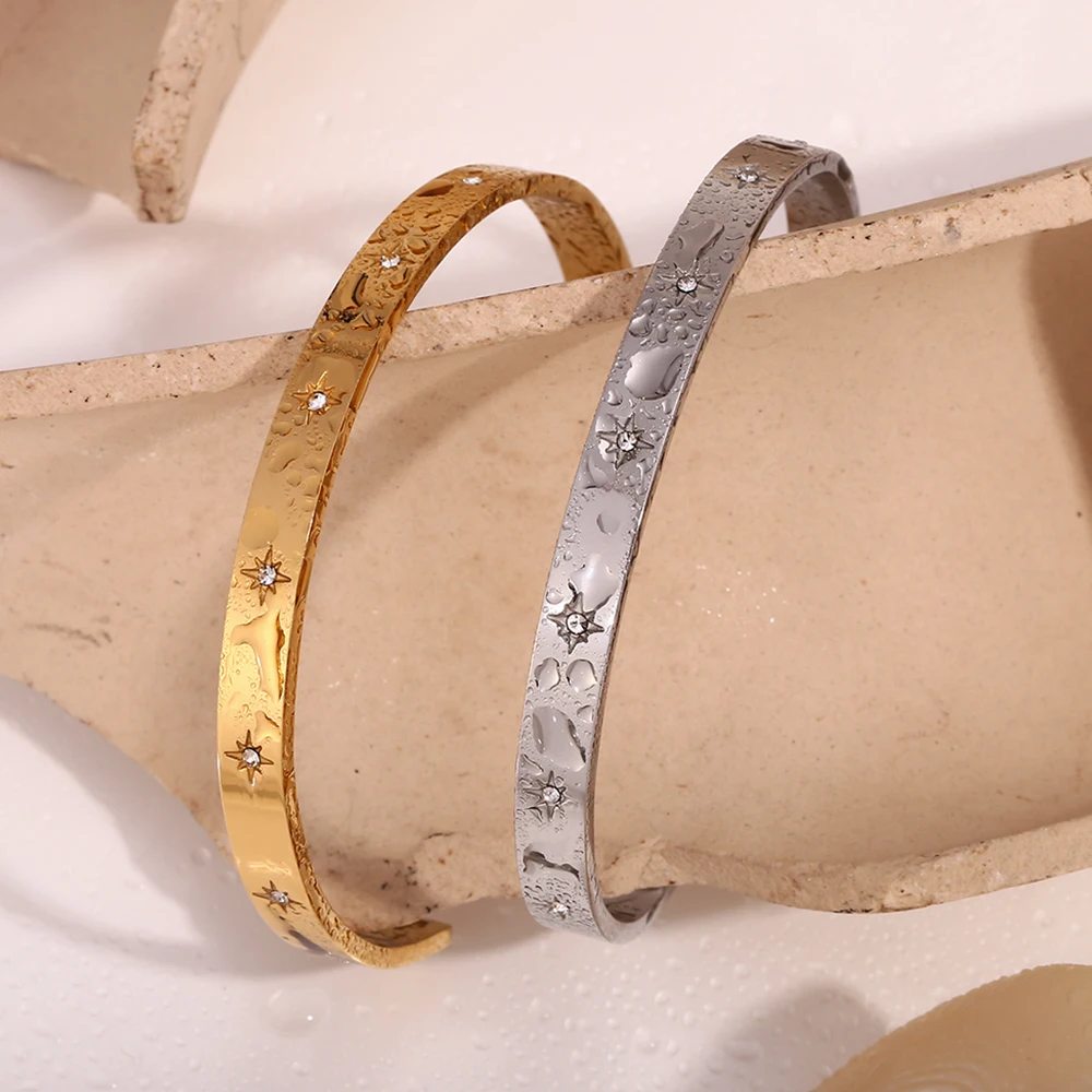 アクセサリー Barbelle Bracelet (Gold) ELYA Women's Polished Cylinder Bar Gold Plated Steel Chain