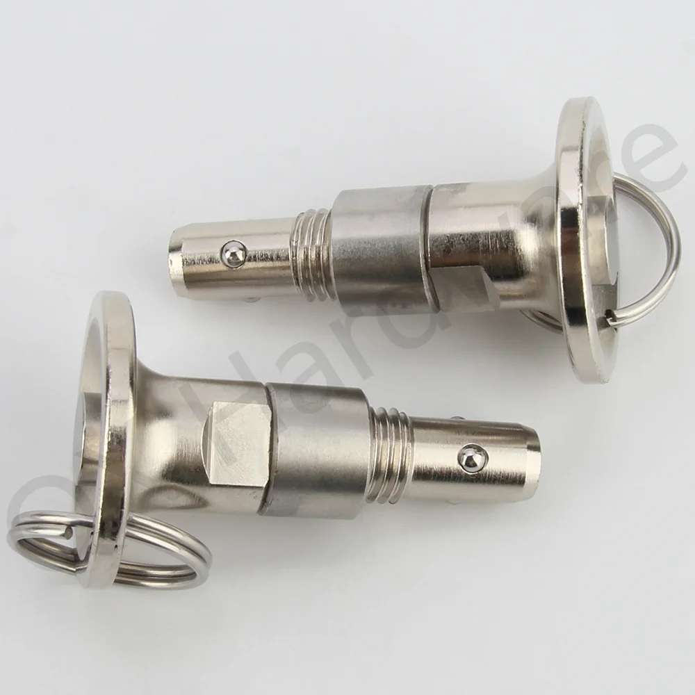 QX125 Stainless Steel Quick Release Pins Carbon Steel With Nickel-plated Treatment Body Ball Lock Pin With Ring M8/M12