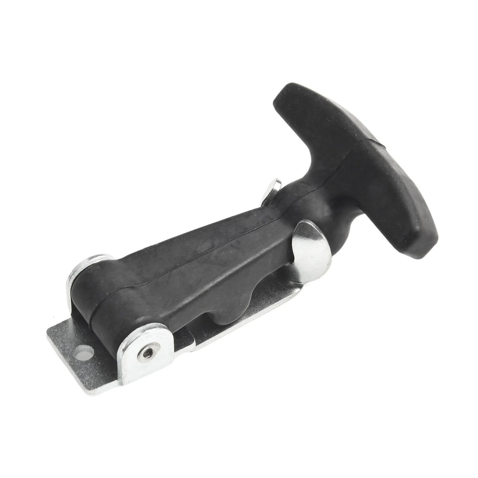 Furniture hardware Toggle latches 1PC Stainless Steel Rubber Elastic Shock-absorbing T-buckle Hood Catch 4.7 Inch Flexible T Handle Hasp