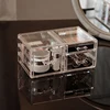 Desktop Cosmetics Display Stand lipstick Skincare Storage Box Acrylic Transparent Multi-layer Drawer Storage Rack, S#-M# Model 5