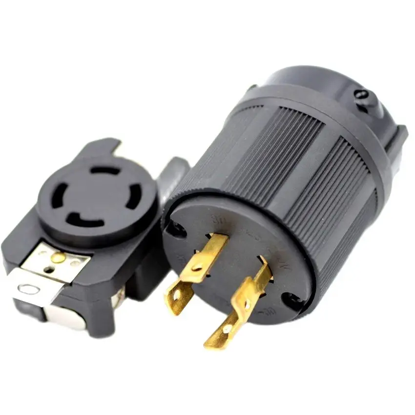 Assembled UL L14-30P L14-30R US 30A wired industrial Power Connector electrical socket power socket plug adapter power plug adapter