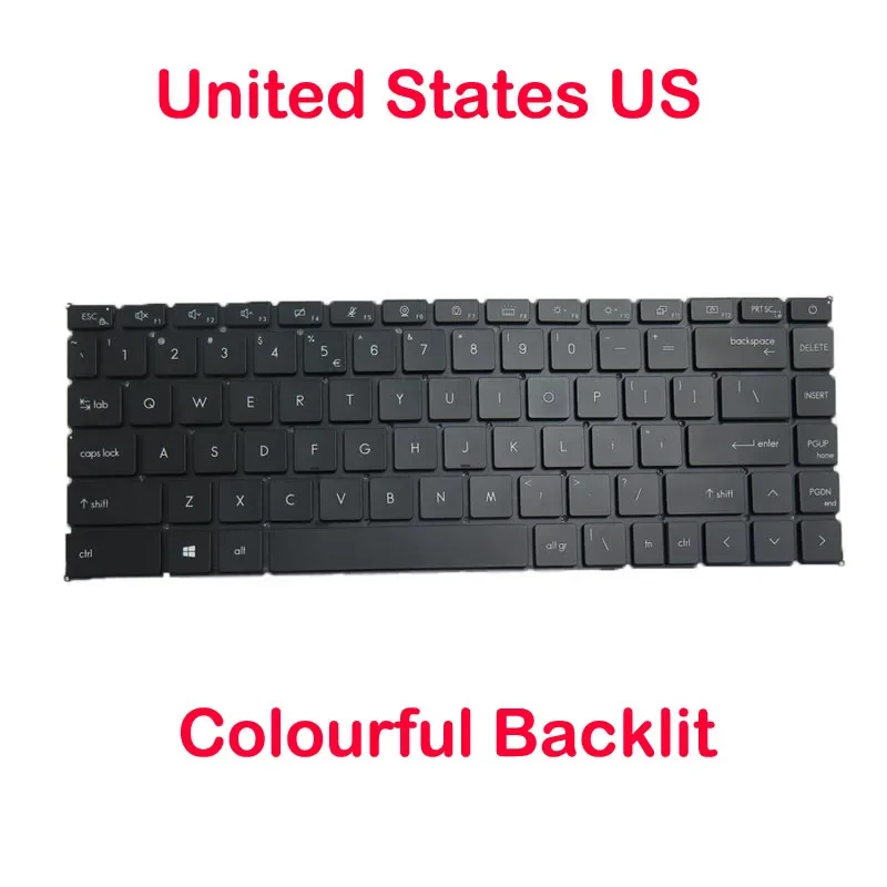 Tastiera Retroilluminata Us Uk Per Msi Creator Z16 Creator Z16-A11U Z16 A11Ue A11Uet Creator Z16-A12U Z16 A12Uet 15.6 'Inglese Canada