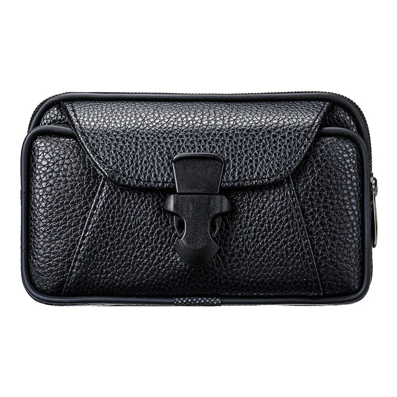 Premium Genuine Leather Waist Pouch Holster Bag and Belt Wallet Case