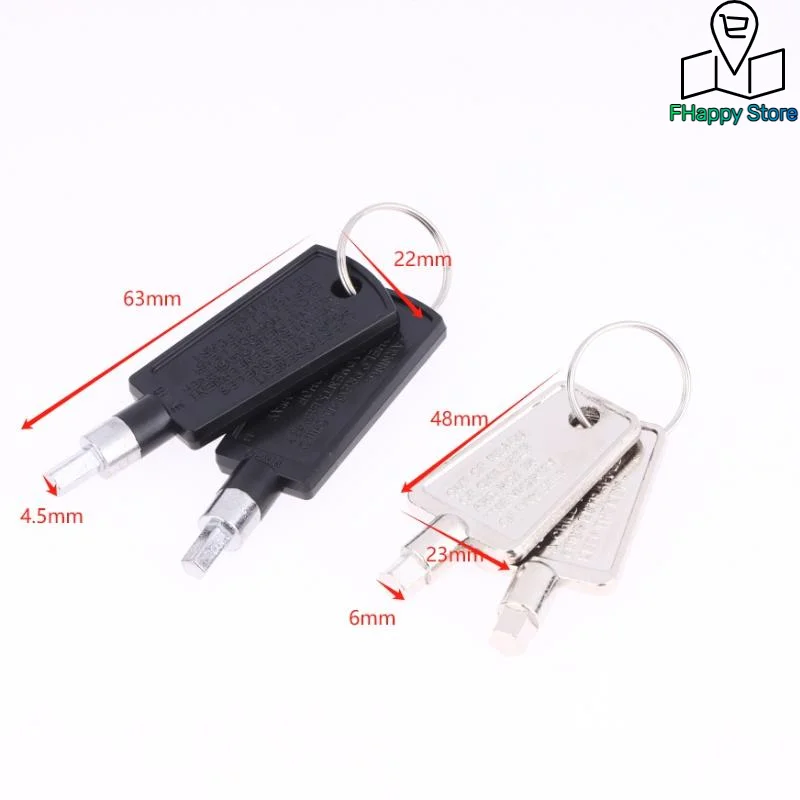 2Pcs Freezer Refrigerator Door Key Lock Pentagon Keys Part Accessories For Haier
