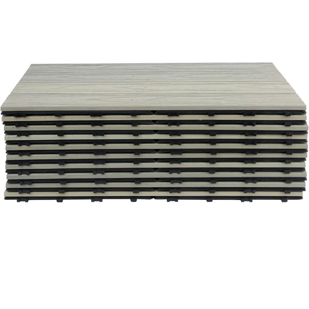 Patio Deck Tiles DIY Interlocking Outdoor Flooring 10PCs
