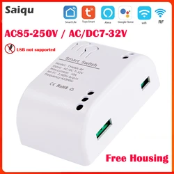 WiFi Smart Home Wireless Switch Relay Module with Remote Control for Lights, Compatible with Alexa and Google Assistant