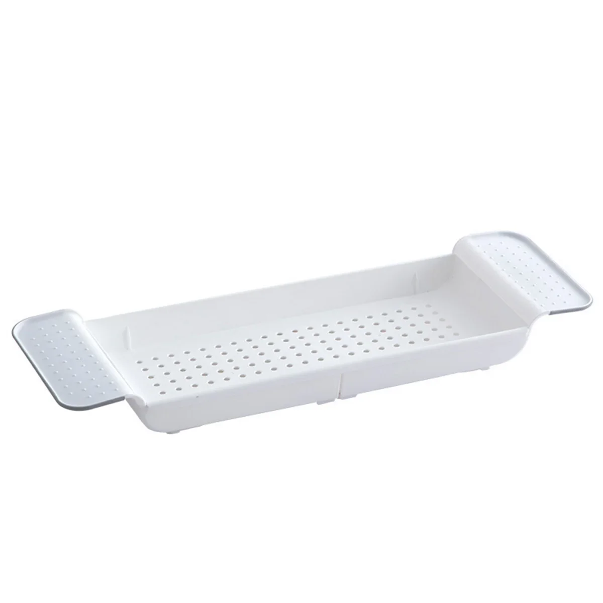 Bathtub Tray Expandable Drain Bathtub Shelf Multifunctional Storage Rack Detachable Adjustable Rack Plastic