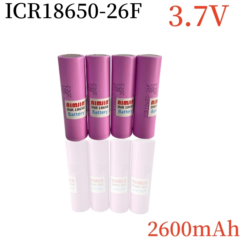 Nuovo Originale 3.7V Icr18650 Per Batterie Samsung 18650 26F Batteria Ricaricabile Agli Ioni Di Litio 2600Mah Per Uso Torcia (1-2 Pezzi)