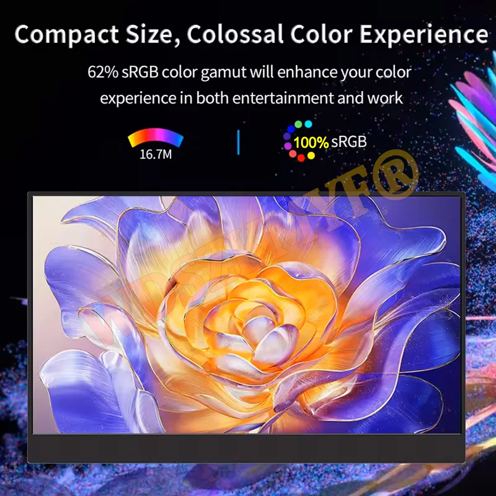 15.6inch Portable Wired/Wireless Monitor WIFI 1080P HDR Low Blue Light For Cell Phone PC Loptop XBox PS4 / 5 Switch Extension