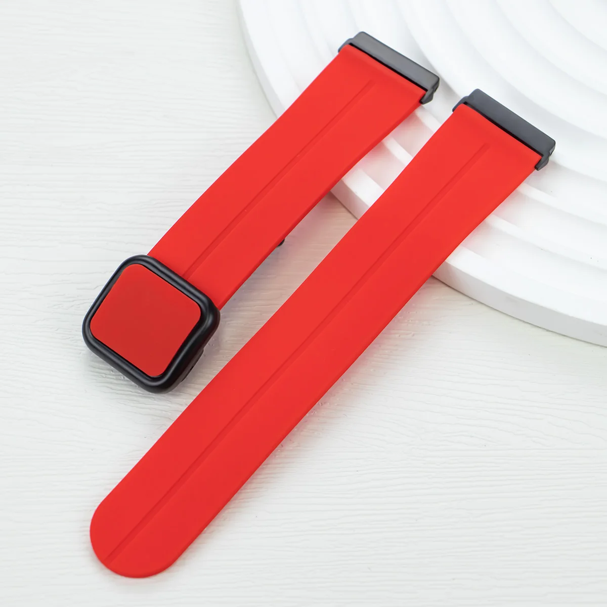Enhanced Magnetic Buckle Silicone Sports Strap