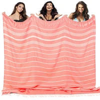 Cotton Turkish Beach Towels Extra Large Sand Free Quick Dry Clearance Swim Bath Camping  Towel Travel Blanket Adult Essentials 2