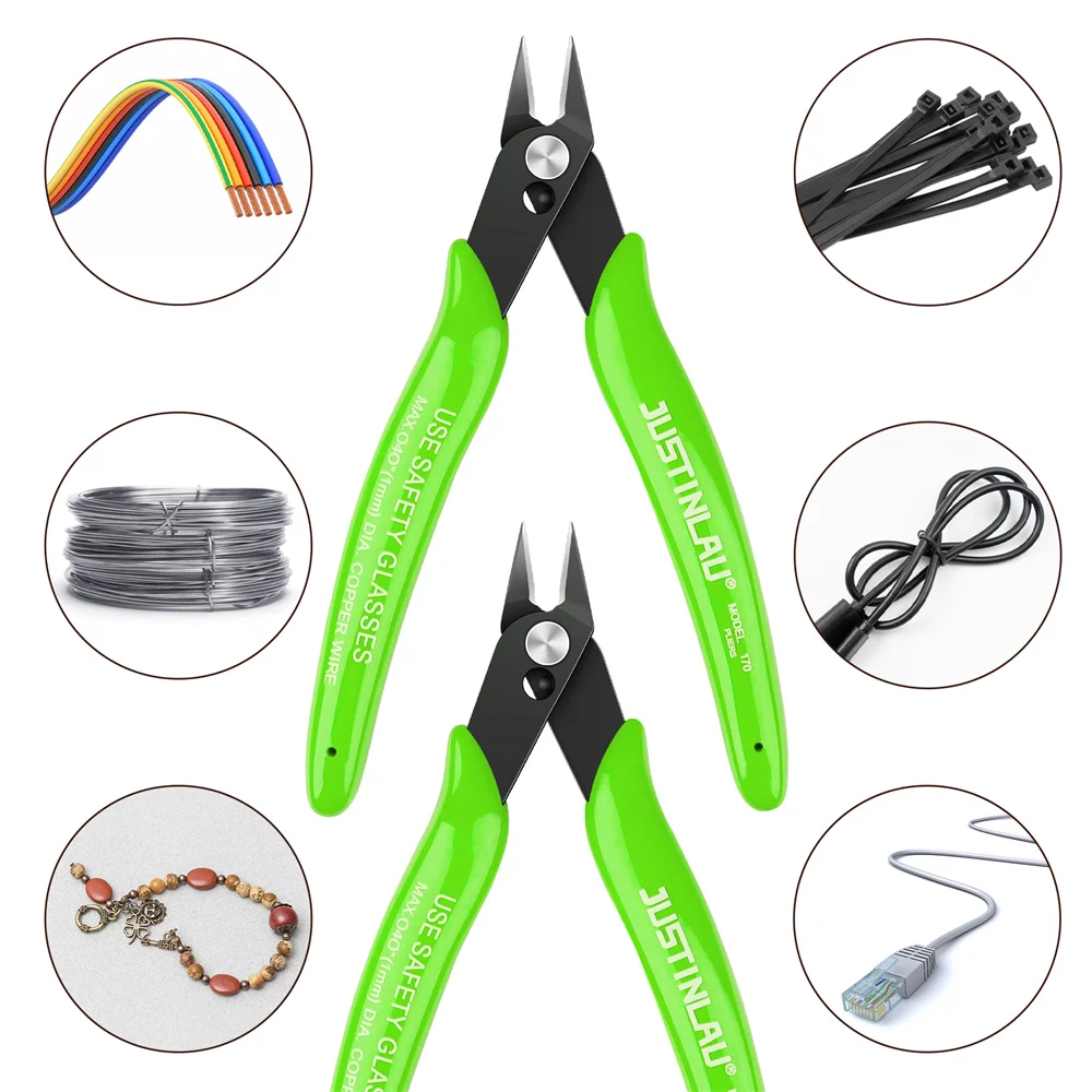 Multi Functional Pliers for Electrical Wire Cable Cutters, Cutting Side  Snips, Flush Stainless Steel Nipper AE-CUTTER-PLIER