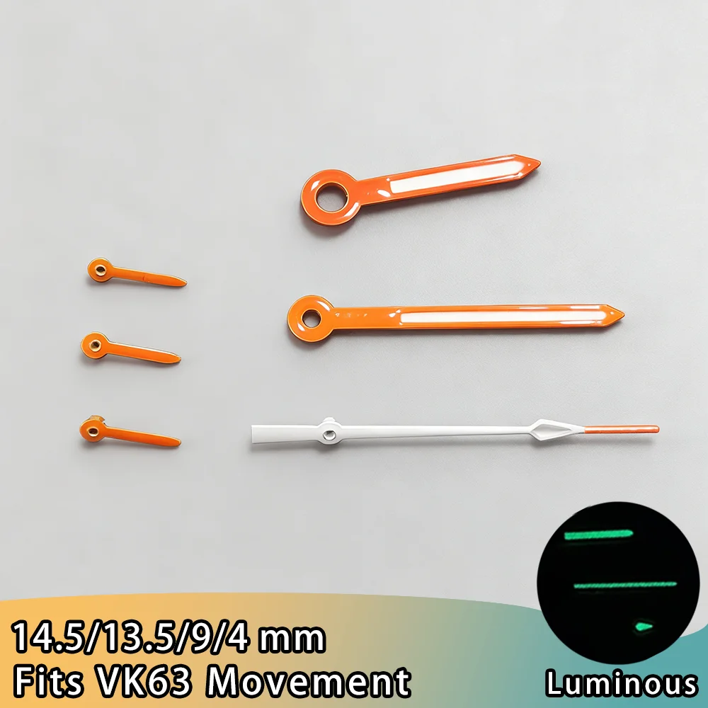 Enhanced Watch Hands for VK63 Chronograph Movement - Premium Watch Accessories