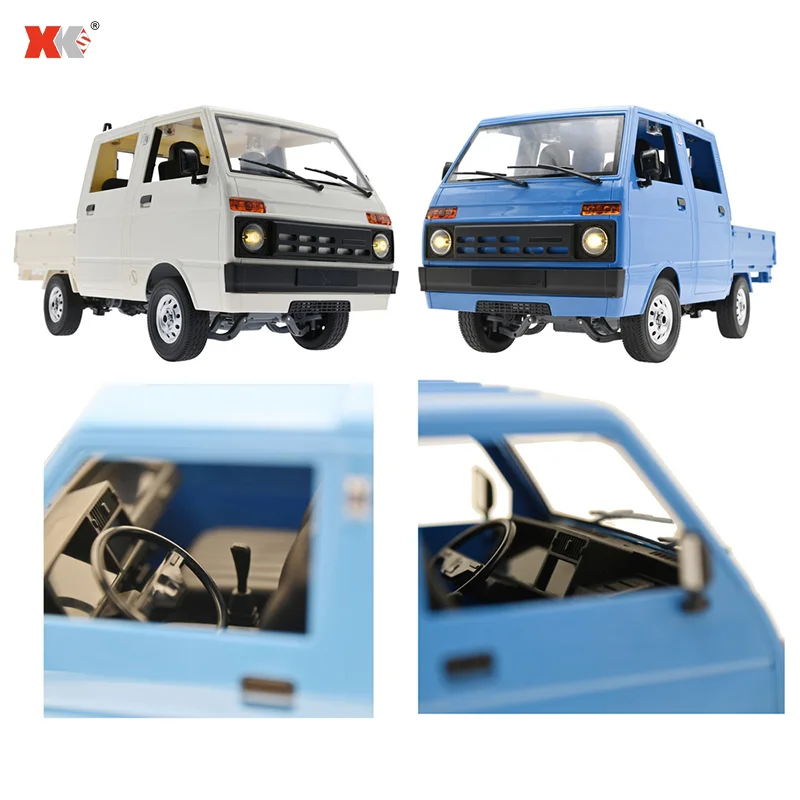 WPL D12 1/10 RC Car D32 D22 D42 1/16 D12Mini Remote Control Awd On Road Led Light Climbing Truck RC Drift Toy Car Gift for Boy 3