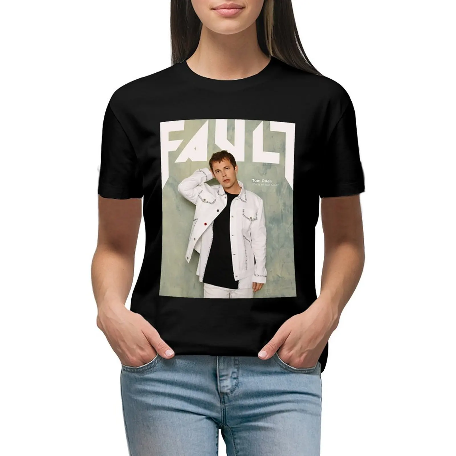

Tom Odell FAULT Magazine Cover T-shirt cute clothes tees graphics t shirts for Women loose fit