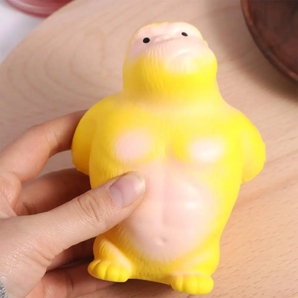 Orangutan Squeeze Vent Gorilla Slow Rebound Yellow Squeezing Monkey Toys Elastic Stretch Soft Glue Gorilla Toys Children Toys