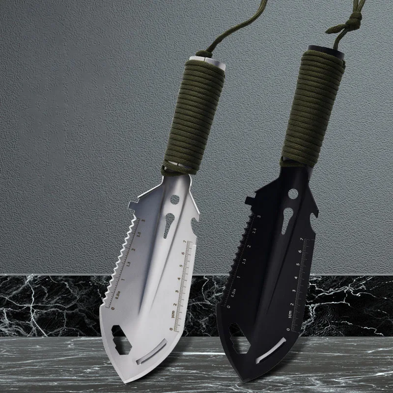 Shovel Multifunctional Ordnance Shovel Survival Outdoor Equipment Garden Tool Shovel for Portable Camping Hiking Traveling 3