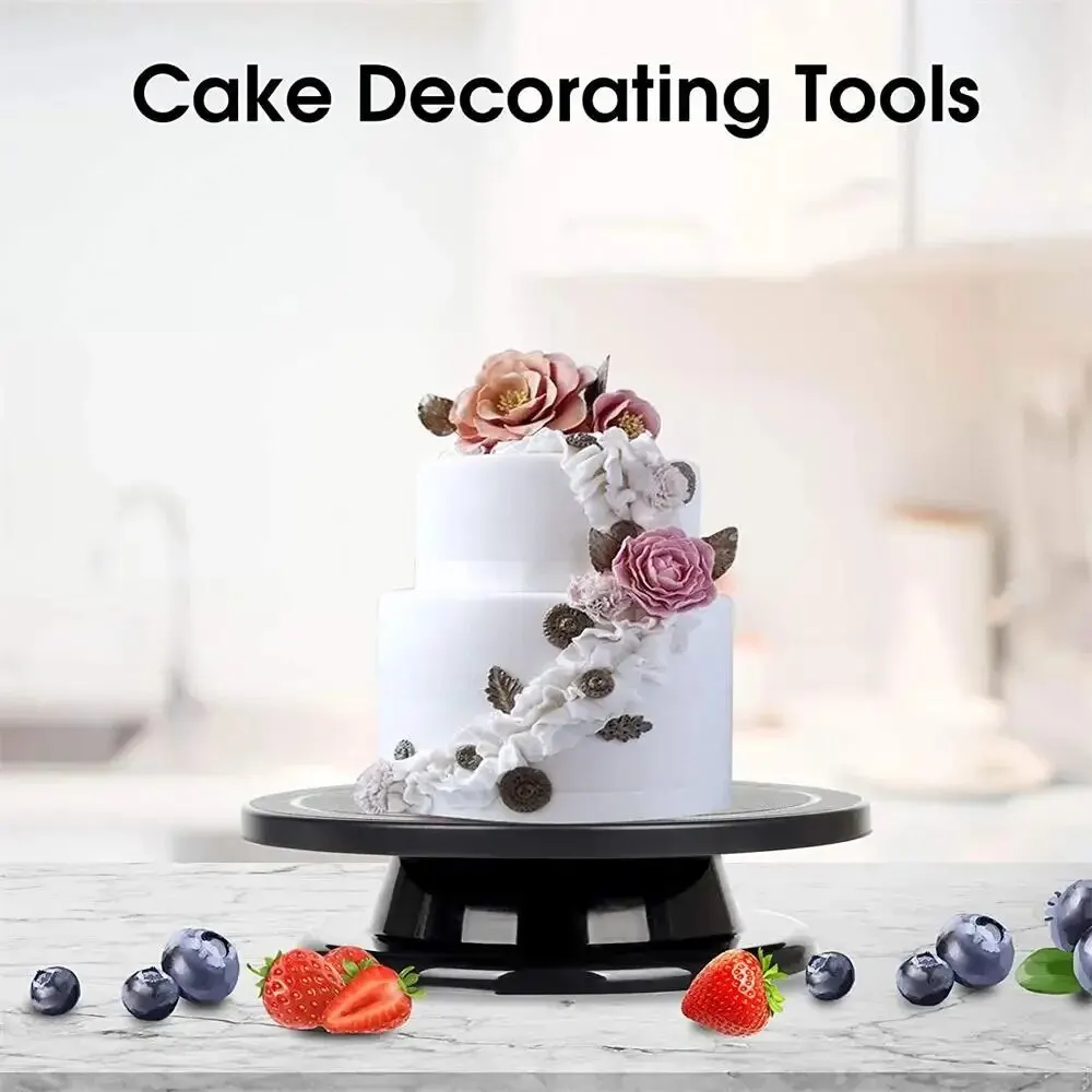 Plastic Revolving Cake Stand 11Inch