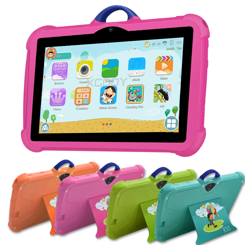 7 Inch Sauenaneo 5G WiFi Kids Tablets 4GB RAM 64GB ROM For Study Education Quad Core Google Play Children's Gift Tablet 4000mAh