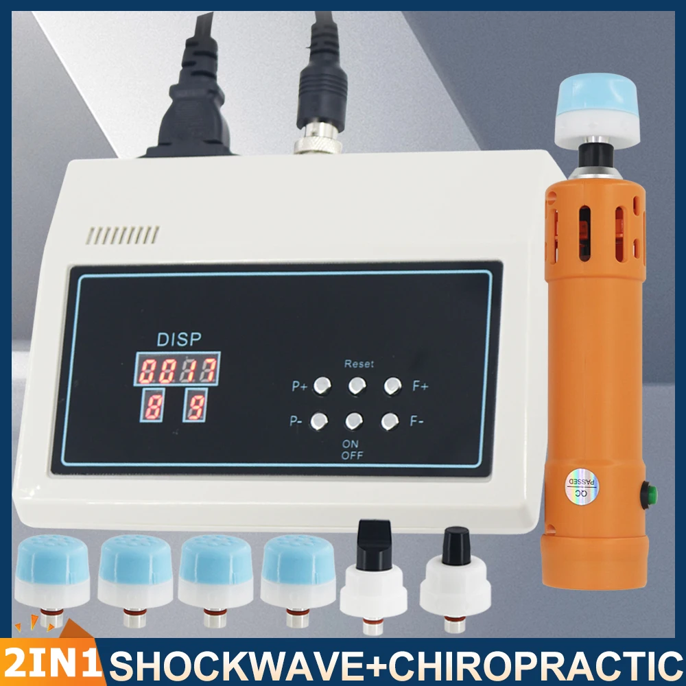 

Shockwave Therapy Machine Chiropractic Gun Effective Erectile Dysfunction ED Treatment Pain Relief 2 IN 1 Physiotherapy Massager