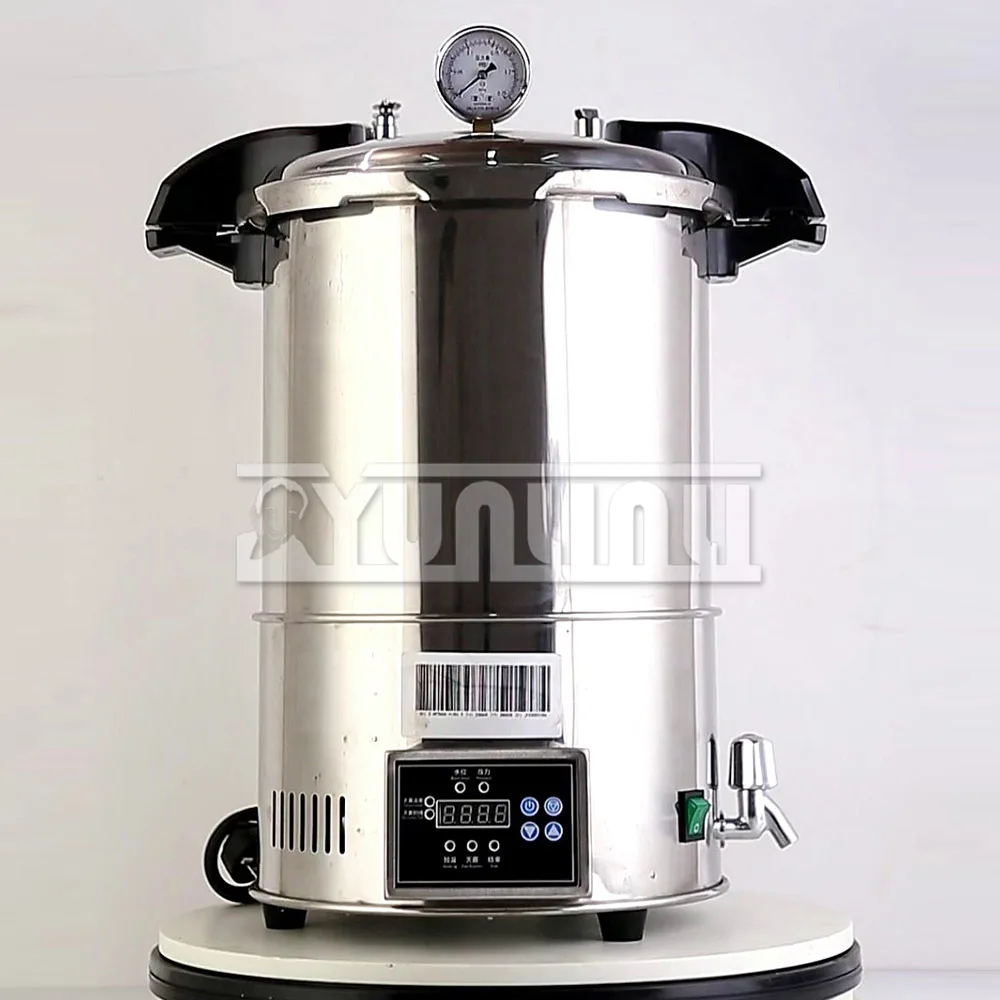 24L Fully Automatic Vertical Steam High-pressure Sterilization Pot Portable Sterilization Pot